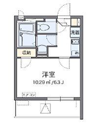 レオネクストレジスター本郷 1Kの間取図画像