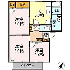 物件の間取り