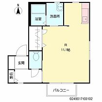 メゾン・Ｓ　V E0102 ｜ 大分県大分市大字田原890-2（賃貸アパート1R・1階・30.66㎡） その2