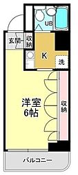 エルム菊川 ワンルームの間取図画像