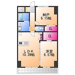 堺市北区新金岡町1丁マンション 1SLDKの間取図画像