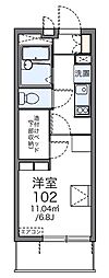レオパレスMEGU2010 1Kの間取図画像
