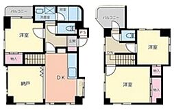 ランジェ碑文谷 3階3LDKの間取り