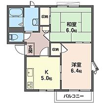 チェリー片柳Ｂ 00205 ｜ 栃木県栃木市片柳町２丁目48-7（賃貸アパート2K・2階・43.54㎡） その2