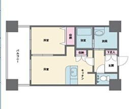 HF西新宿レジデンスWEST 1DKの間取図画像