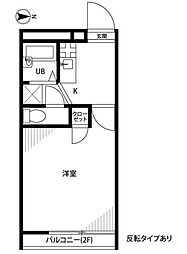 アムールＫ 1階1Kの間取り
