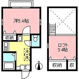 Passo生田 1Kの間取図画像
