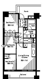 パークアクシス大塚 12階3LDKの間取り