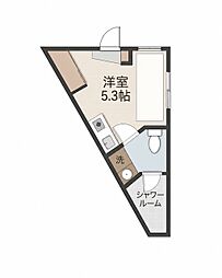 HJPLACEWTokyo ワンルームの間取図画像