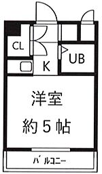 コーポレージ中葛西 ワンルームの間取図画像