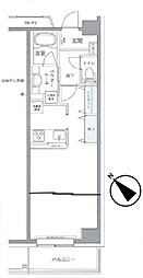 プライムアーバン豊洲 1DKの間取図画像