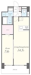 BRILLIANTTODAY 1LDKの間取図画像