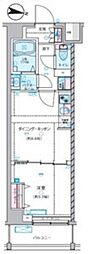 ジェノヴィア練馬春日町スカイガーデン 1DKの間取図画像