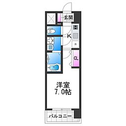 間取図画像 1K