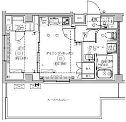 セジョリ練馬平和台2 1DKの間取図画像