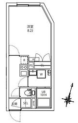 MAXIV CITY板橋区役所前 1Kの間取図画像