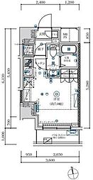 MAXIV八王子 ワンルームの間取図画像