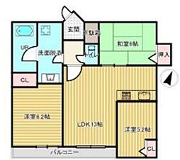 ベルグレースケア江戸川 3階3LDKの間取り