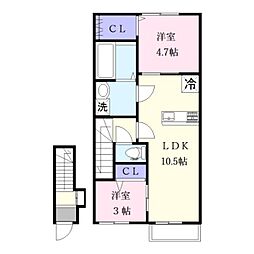 Granchesta(グランチェスタ) 2LDKの間取図画像