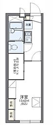 レオパレスフレンズ 1Kの間取図画像