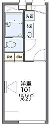 レオパレスグレイス2 1Kの間取図画像