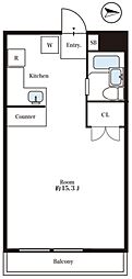 間取図画像 1K