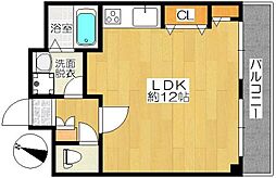 ハイフラッツ池田 ワンルームの間取図画像