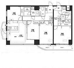 プライムアーバン千住 5階4LDKの間取り