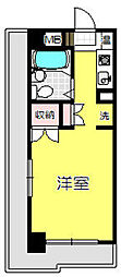 ガーデンヒルズ横浜 ワンルームの間取図画像