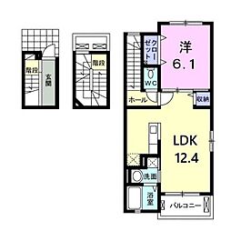 サンリット王禅 1LDKの間取図画像