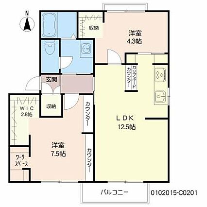 レーベンス富の原Ｃ_間取り_0