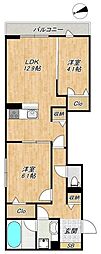 DーBellville 2LDKの間取図画像