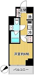 SHOKENレジデンス横浜鶴見4 1Kの間取図画像