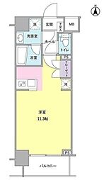 モンレーヴ錦糸町 ワンルームの間取図画像