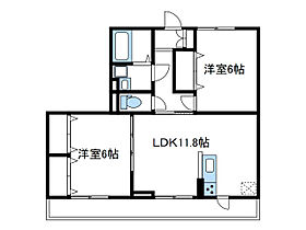 神奈川県海老名市杉久保北２丁目（賃貸アパート2LDK・3階・56.96㎡） その2