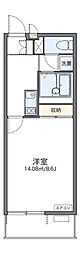 レオネクストふじみ野ヒルズ 1Kの間取図画像
