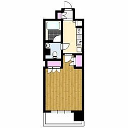 AXAS-Will四谷三丁目Sta 3階1Kの間取り