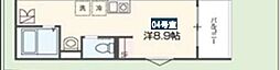 MELLAS相模原 ワンルームの間取図画像