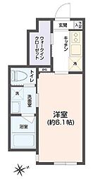 ブランミュール西荻窪WEST 1Kの間取図画像