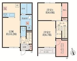 BLOOM COURT 2LDKの間取図画像