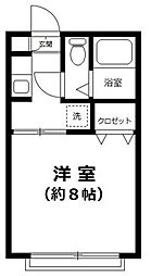 ユーハイムニッシン 1Kの間取図画像