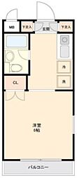 フレンドポート横浜第10 ワンルームの間取図画像