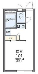 レオパレスラビドール2 1Kの間取図画像
