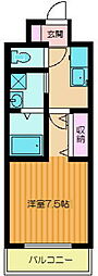 プライムタワー行徳ベイ 1Kの間取図画像