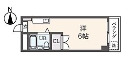 ジュネス・ハイム ワンルームの間取図画像