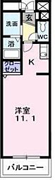エストグリーン ワンルームの間取図画像