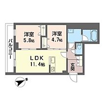 エルベ　グランデュール 00303 ｜ 千葉県市川市中山４丁目25-17（賃貸マンション2LDK・3階・54.23㎡） その2