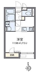 レオネクストNAGOMI 1Kの間取図画像