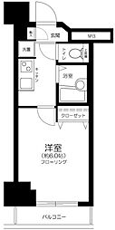 アフェクシオン日本橋人形町 1Kの間取図画像