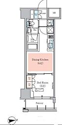 Urbanex秋葉原EAST3 1DKの間取図画像